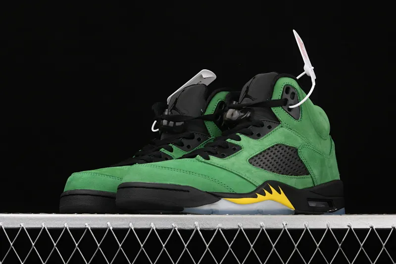 All categories Air Jordan Jordan series basketball shoes Air Jordan 5 Air Jordan 5 SE "Oregon Ducks" AJ5 Joe 5 Oregon Apple Green CK6631-307